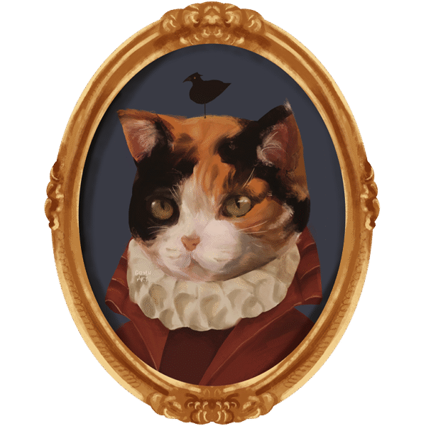 Calico cat sticker