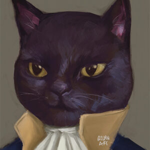 black cat print product