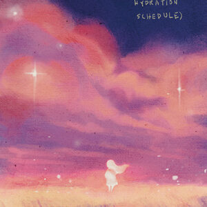 landscape print with quote "follow your dreams (and your hydration schedule)"